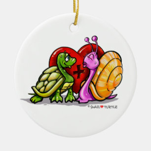 Caracol + Tortuga - AMOR - BESO - Ornamento