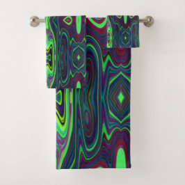 Carácter abstracto retro, patrón rojo y azul