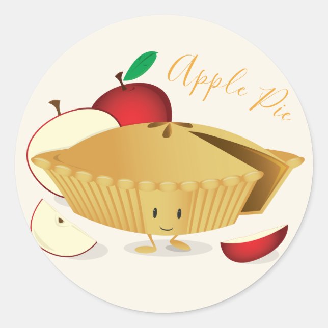 Carácter Apple Pie | PEGATINA (Anverso)