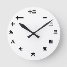 Carácter chino del reloj
