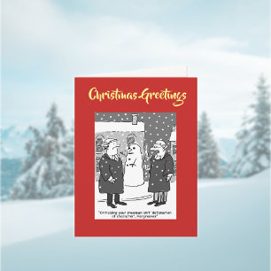 Carácter de difamación Tarjeta de Navidades de cód