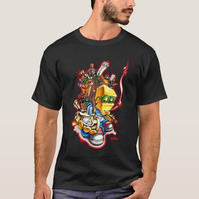 Carácter de la pintada - el más duro - camiseta (Anverso)