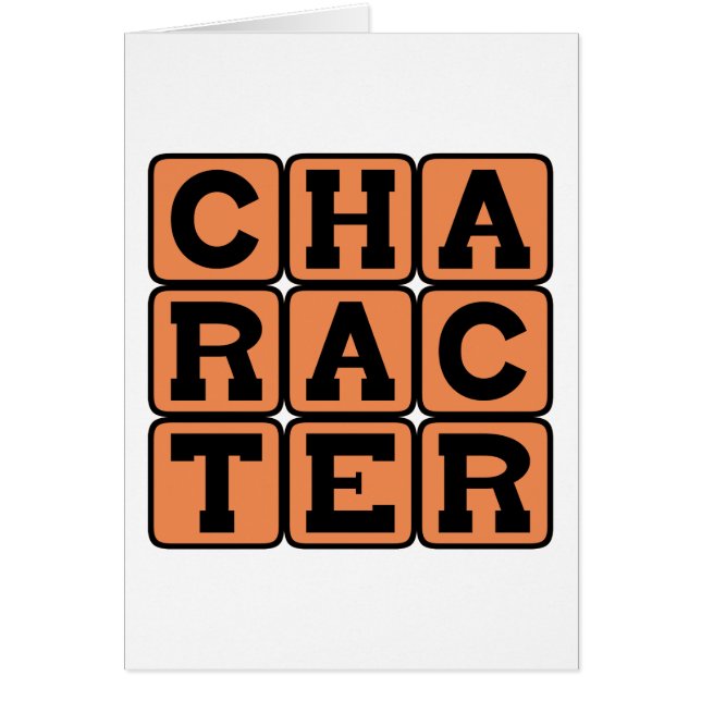 Carácter, motivacional (Frente)