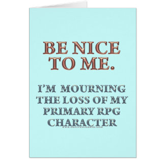 Carácter que está de luto