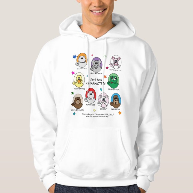 Caracteres de la sudadera con capucha del carácter (Anverso)