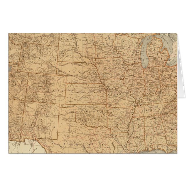 Características topográficas de Estados Unidos (Anverso (Horizontal))