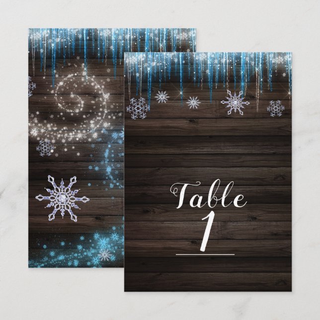 Carámbanos Congelados Número de Mesa del País de l (Anverso / Reverso)