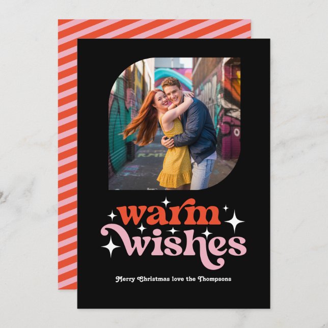 Caramelo de Caña de Azúcar Moderno Retro Navidad F (Anverso / Reverso)