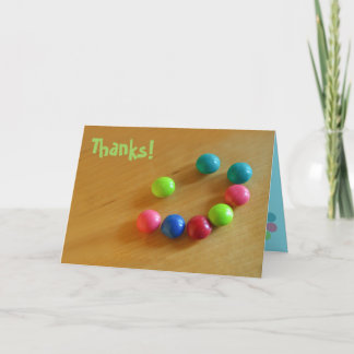 Caramelo de una tarjeta de felicitación de la
