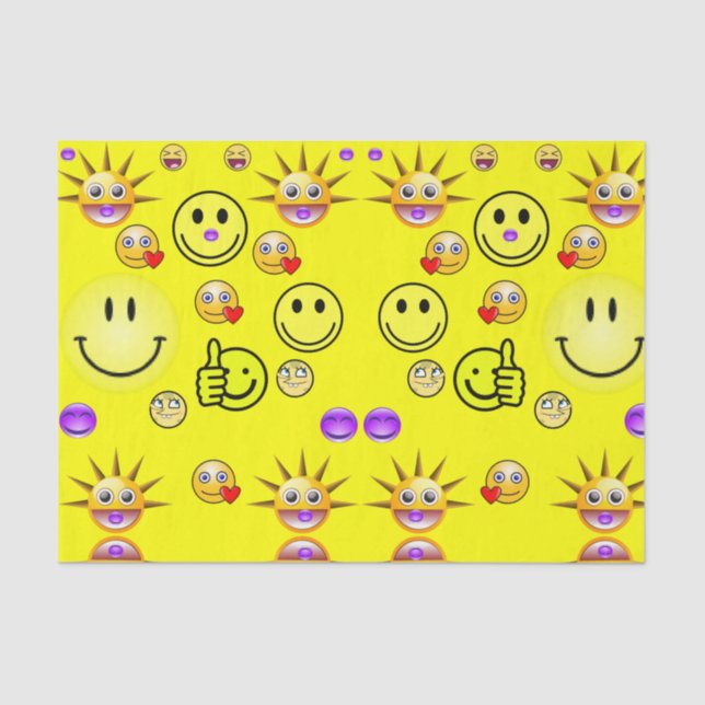 Caras de papel de tejido decorativo (Anverso)