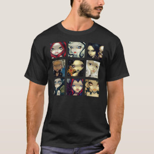 Caras del Faery: Hada gótica de la CAMISA de los