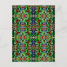 Caras en la tarjeta de noche