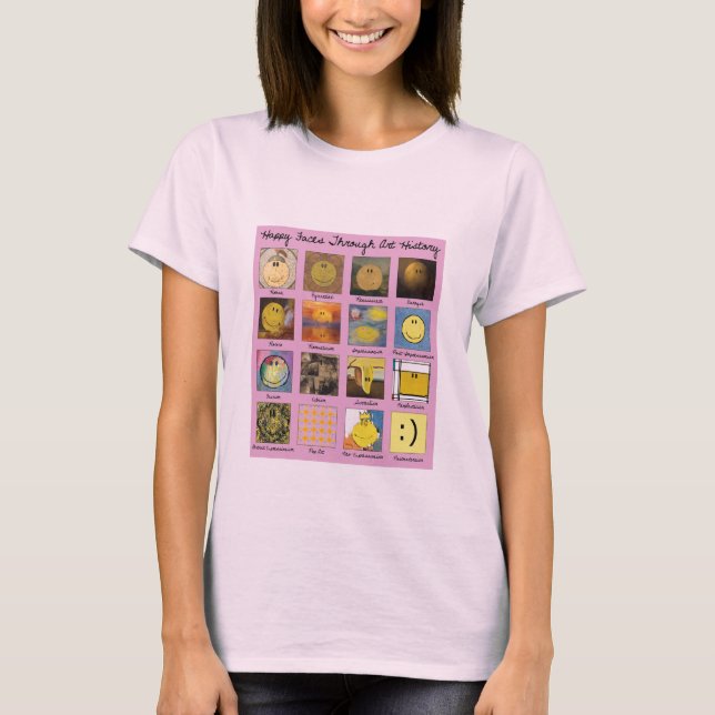 caras felices a través de la camisa de la historia (Anverso)