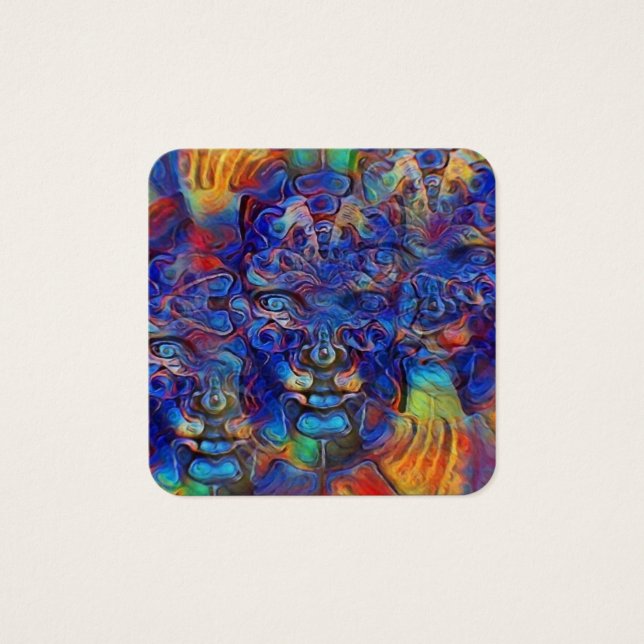 Caras fractales abstractas (Anverso)