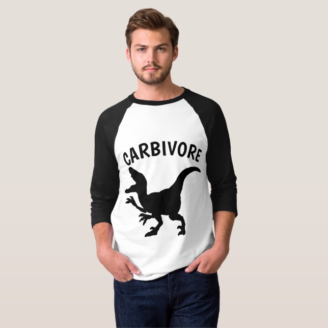 CARBIVORE CARB LOVER Camisetas de dinosaurios (Anverso completo)