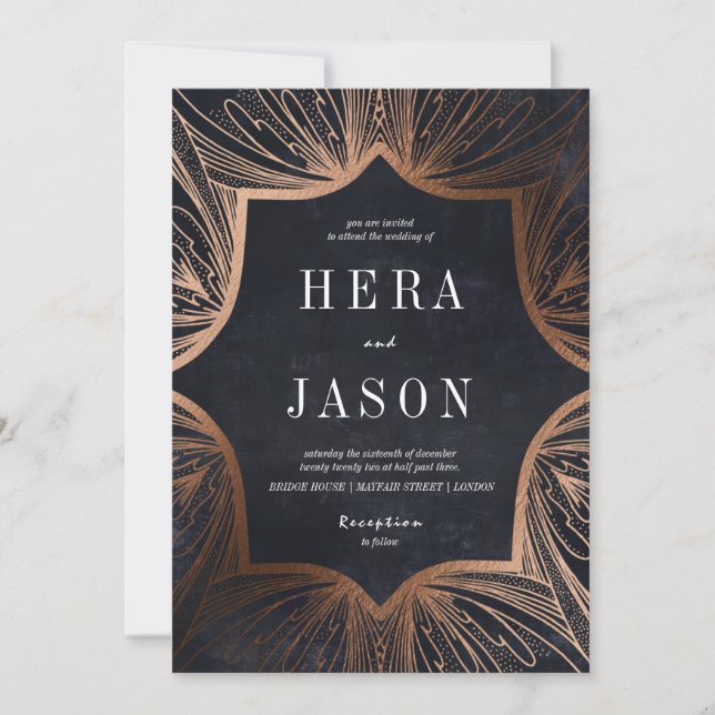 Carbón Art Nouveau e invitación al bronce (Anverso)