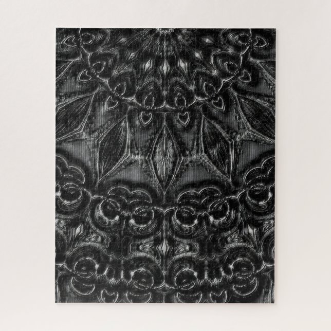 Carbón Mandala Jigsaw Puzzle (Vertical)