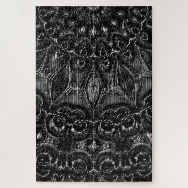 Carbón Mandala Jigsaw Puzzle (Vertical)