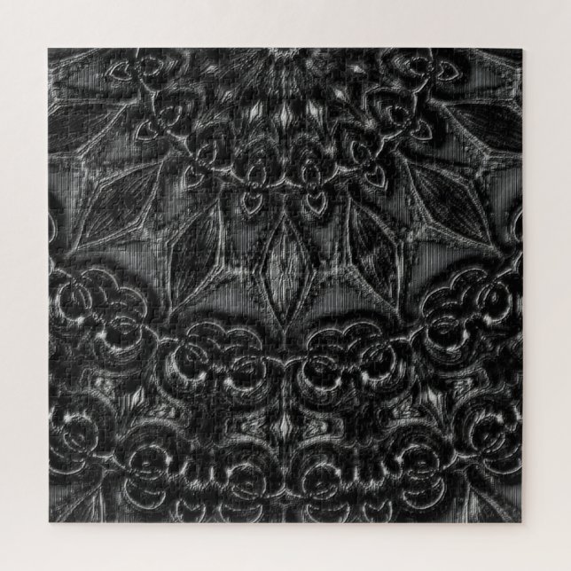 Carbón Mandala Jigsaw Puzzle (Vertical)