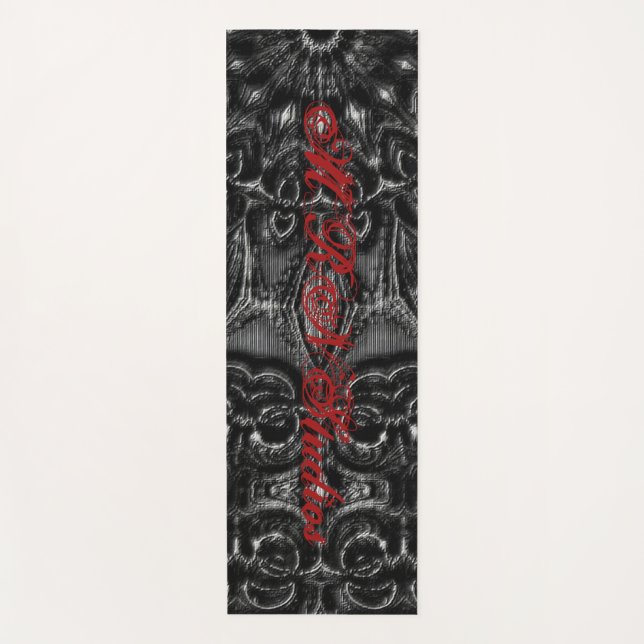 Carbón Mandala Yoga Mat (Anverso)