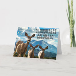 Carbondale, tarjeta de nota de Colorado