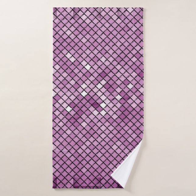 Carbono de fondo de ilustracion con un marco de di (Toalla de baño)