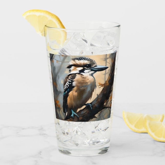 Carcajada encantadora: Kookaburra en pintura al ac (Anverso (hielo))