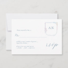 Carcasa floral de armas Boho Wreath Wedding RSVP C