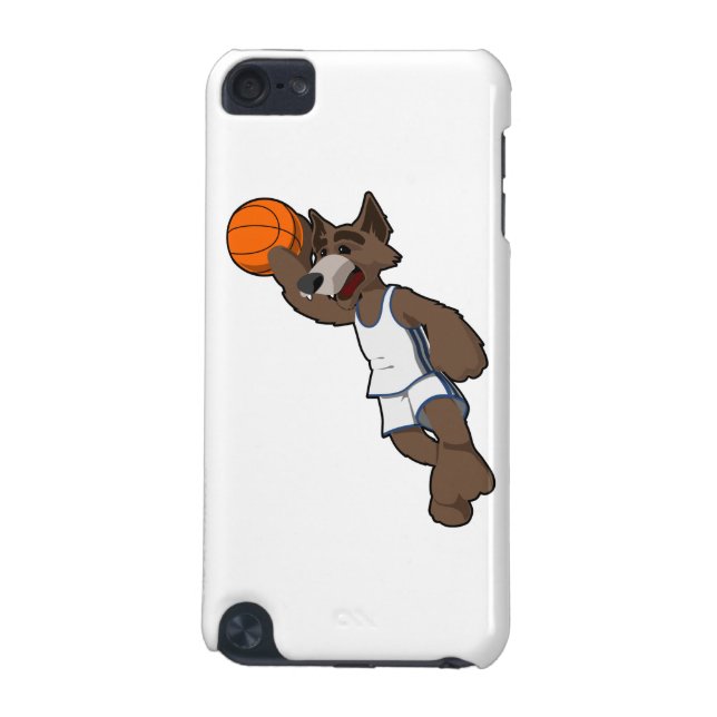 Carcasa Para iPod Touch 5 Lobo de baloncesto (Atrás)