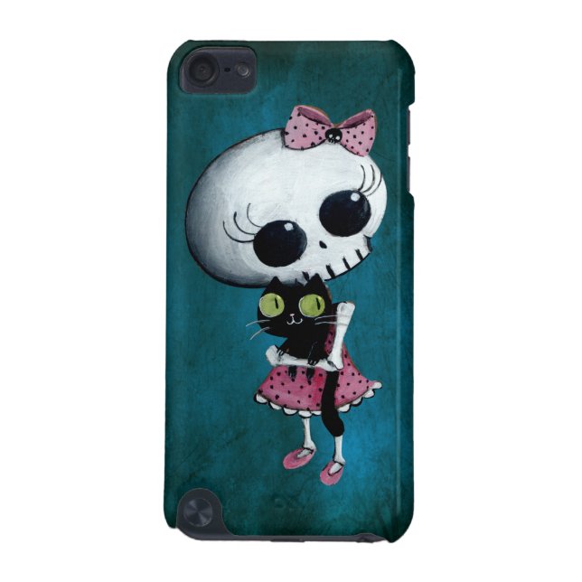 Carcasa Para iPod Touch 5 Pequeña Srta. Death - belleza de Halloween (Atrás)
