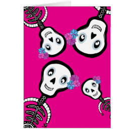 Card Happy Skeletons Say Hi