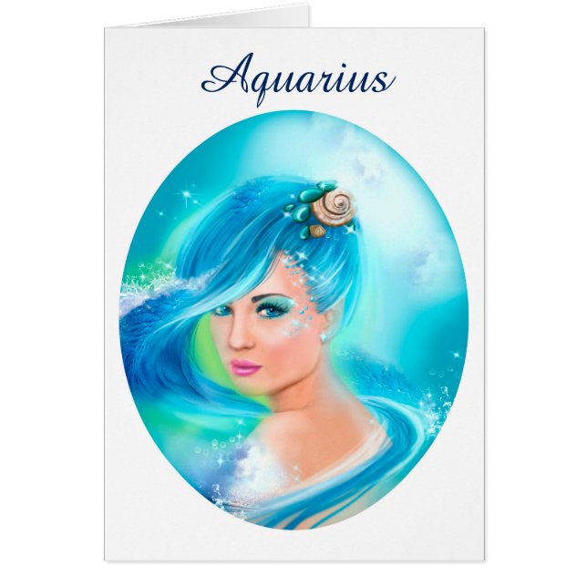 Card Zodiac - Fantasy Aquarius (Frente)