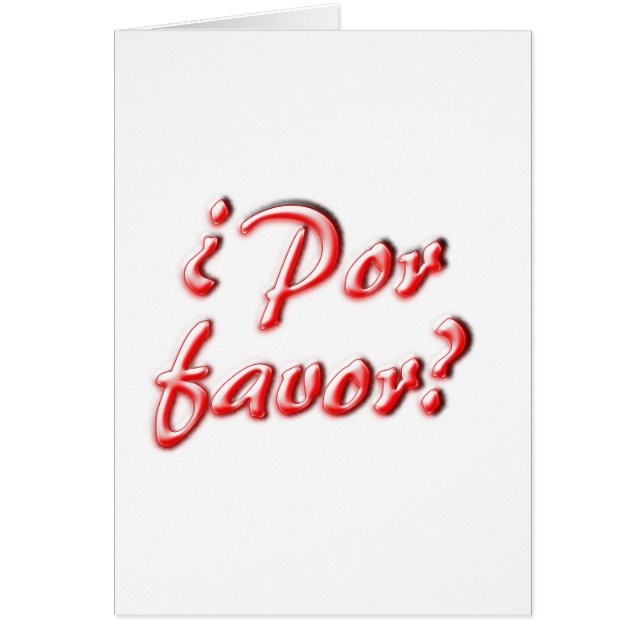 Carde por favor (Frente)
