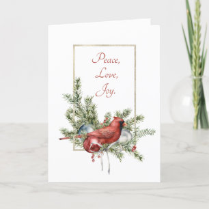 Cardenal con un Bouquet Navidad