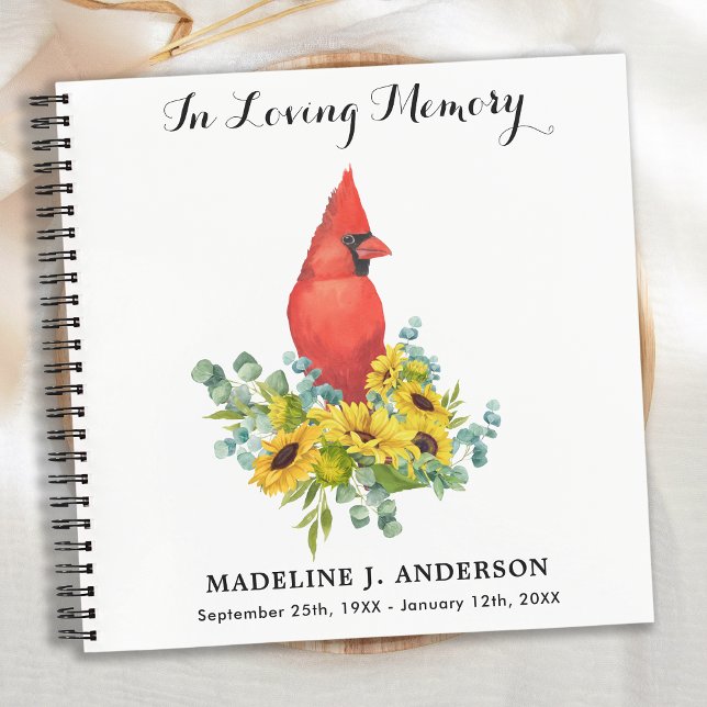 Cardenal de girasoles conmemorativo del libro de v (Subido por el creador)