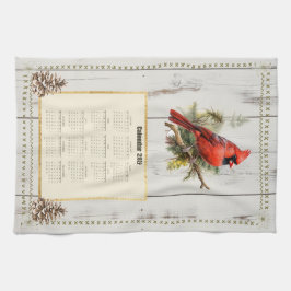 Cardenal de la toalla del calendario 2026