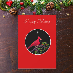 Cardenal en fiesta negra y roja