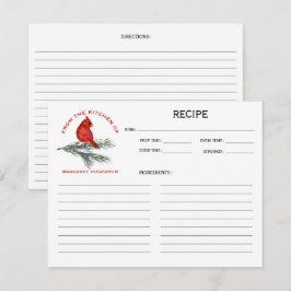 Cardenal en rama de pino De la cocina de