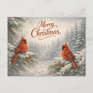Cardenal Nevado Invierno Feliz Navidad