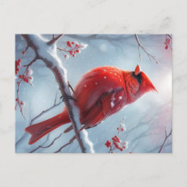 Cardenal postal de Navidades personalizados, posta