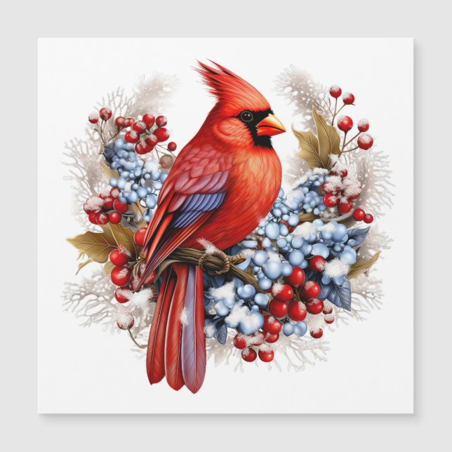 Cardenal rojo de Winter Wonderland (Anverso)