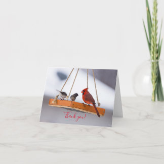 Cardenal y Juncos - Tarjeta de agradecimiento