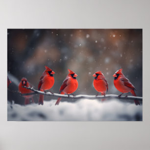 Cardenales de arte poster