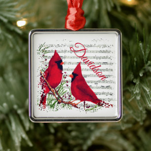 Cardenales Ornamento Metalizado personalizado