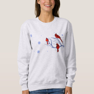 Cardenales rojos. Navidades regalan sudaderas