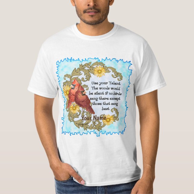 Cardenales Talent camiseta cristiana (Anverso)