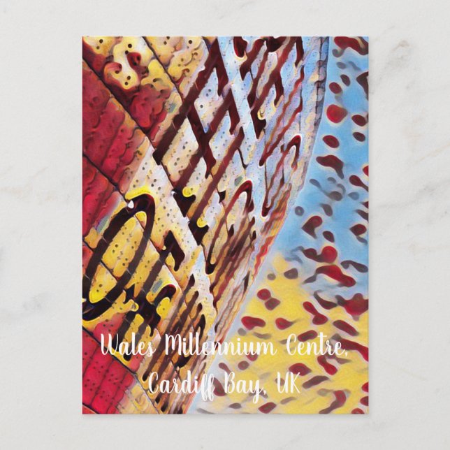 Cardiff, postal del Reino Unido, Centro del Mileni (Anverso)