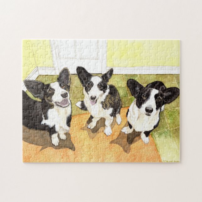 Cardigan Corgi Perros Rompecabezas (Horizontal)