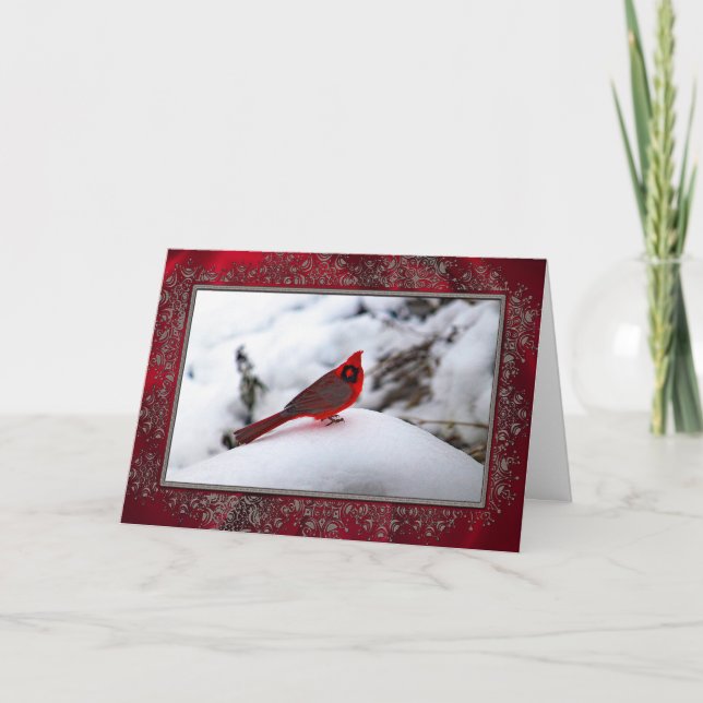 Cardinal 6243 Tarjeta de Navidades de cuadro (Anverso)