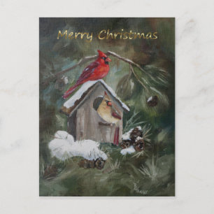 Cardinal Home Sweet Home Navidad Card